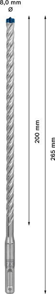 EXPERT SDS plus-7X Hammerbohrer, 8 x 200 x 265 mm, 30-tlg Produktbild img3 L