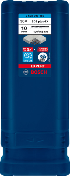 EXPERT SDS plus-7X Hammerbohrer, 10 x 100 x 165 mm, 30-tlg Produktbild img2 L