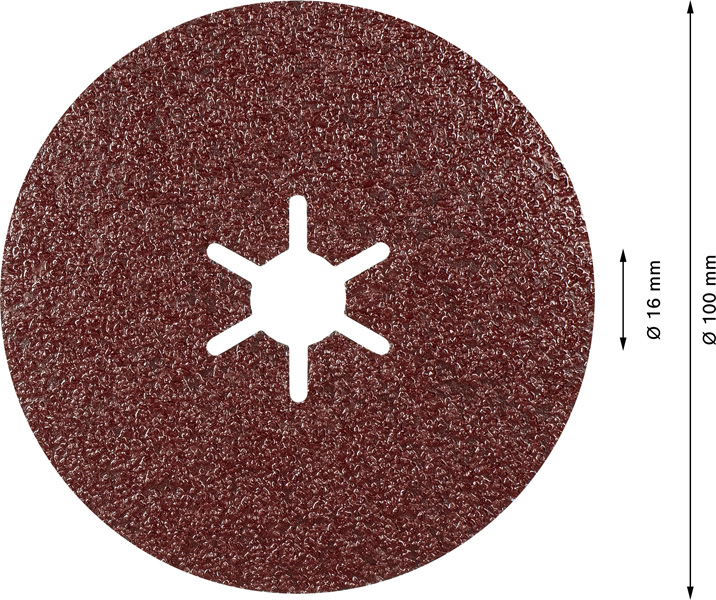 EXPERT R781 Prisma Ceramic Fiberscheibe, 100 mm, 16 mm, K 60 Produktbild img3 L