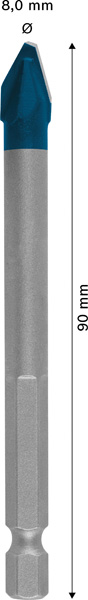 EXPERT HEX-9 HardCeramic Bohrer, 8 x 90&nbsp;mm Produktbild img4 L