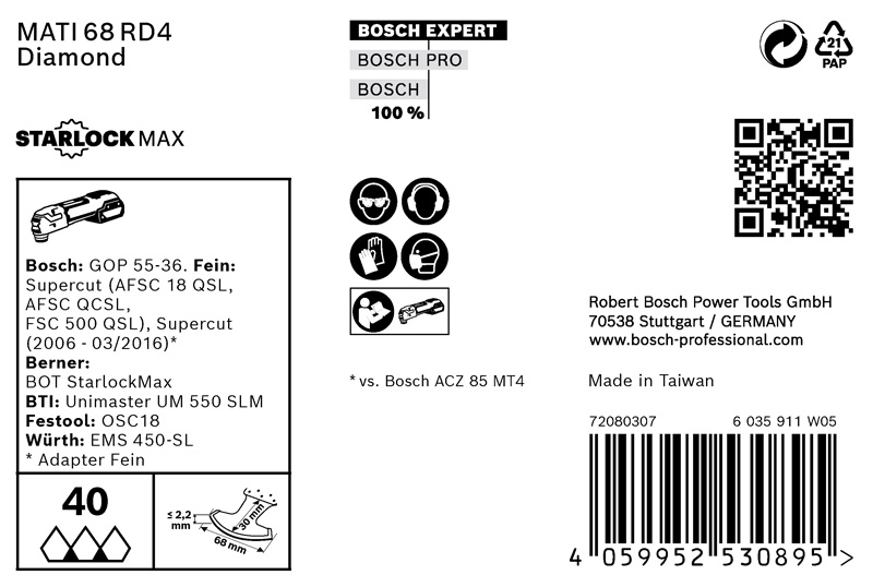 EXPERT Corner Blade MATI 68 RD4, 68 x 30 mm, 10er-Pack Produktbild img2 L