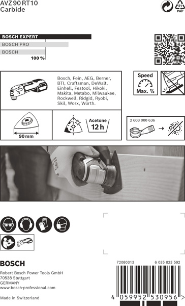 EXPERT Sanding Plate AVZ 90 RT10 Blatt für Multifunktionswerkzeuge, 90&nbsp;mm Produktbild img3 L
