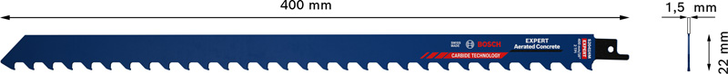 EXPERT ‘Aerated Concrete’ S 2041 HM Säbelsägeblatt, 1&nbsp;Stück Produktbild img3 L