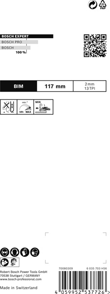 EXPERT ‘Hardwood 2-side clean’ T 308 BFP Stichsägeblatt, 5&nbsp;Stück Produktbild img3 L