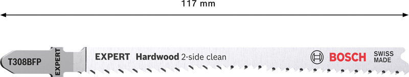 EXPERT ‘Hardwood 2-side clean’ T 308 BFP Stichsägeblatt, 5&nbsp;Stück Produktbild img4 L