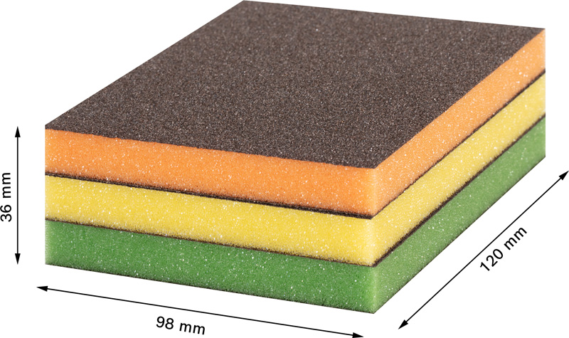 EXPERT S473 Standard Pad, 98 x 120 x 13&nbsp;mm, M, F, SF, 3-tlg Produktbild img3 L