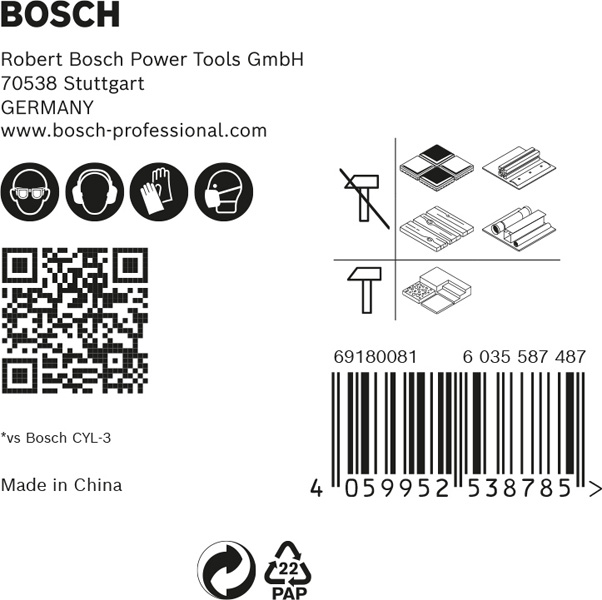 EXPERT HEX-9 MultiConstruction Bohrer-Set, 4/5/6/6/8 mm, 5-tlg. Produktbild img2 L