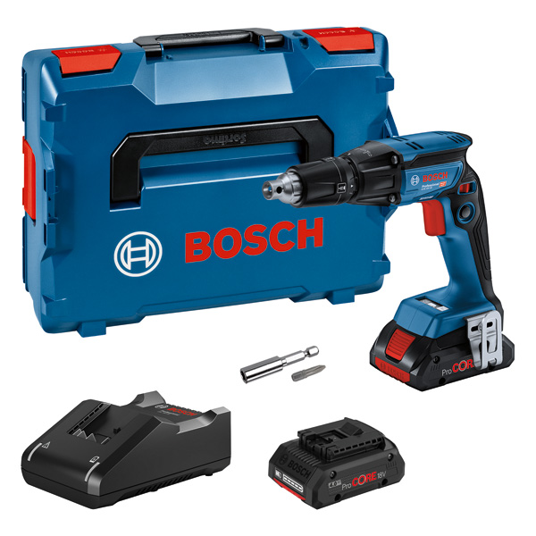 Akku-Trockenbauschrauber GTB 18V-45, 2 x Akku ProCORE18V 4.0Ah, Ladg. u. L-BOXX Produktbild img1 L