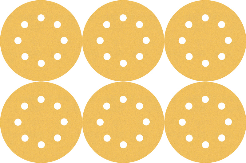 EXPERT C470 Set für Exzenterschleifer, 125 mm, 8 Löcher, K 60/120/240, 6-tlg. Produktbild img4 L