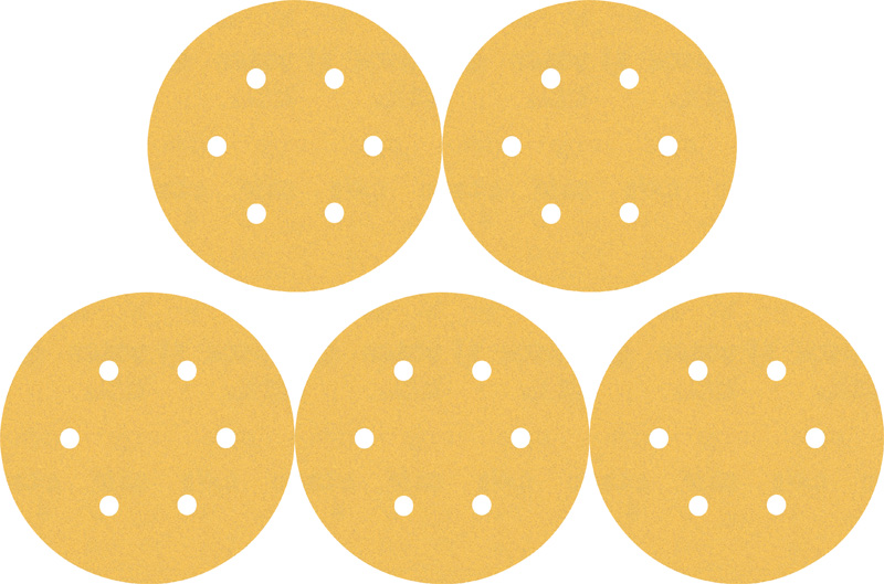 EXPERT C470 Schleifpapier mit 6&nbsp;Löchern für Exzenterschl., 150&nbsp;mm, K 80, 5-tlg. Produktbild img4 L