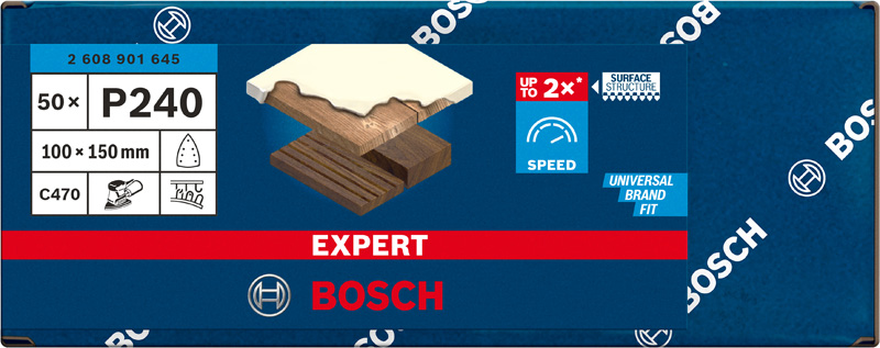 EXPERT C470 Schleifpapier, 100 x 150 mm, K 240, 50 Stück Produktbild img2 L
