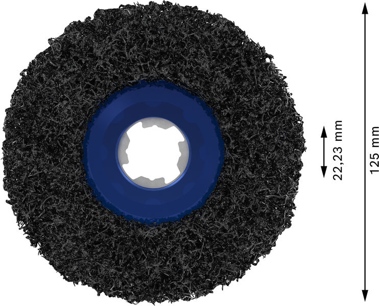 PRO N377 Multi Material Reinigungsscheibe, 125 mm, 22,23 mm Produktbild img3 L