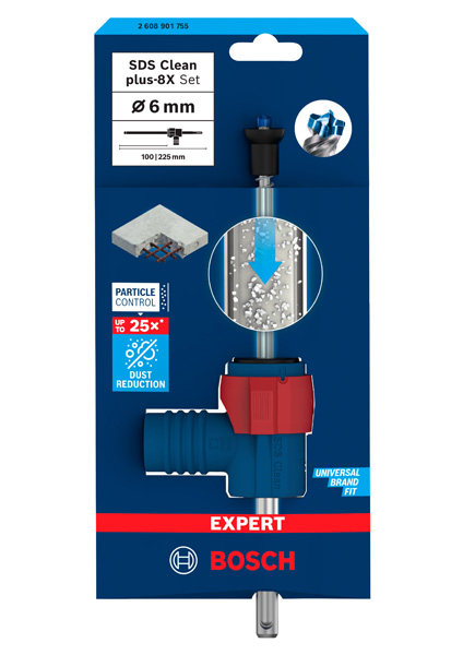 EXPERT SDS Clean plus-8X Hammerbohrer-Set 6&nbsp;x 100&nbsp;x 225&nbsp;mm Produktbild img3 L