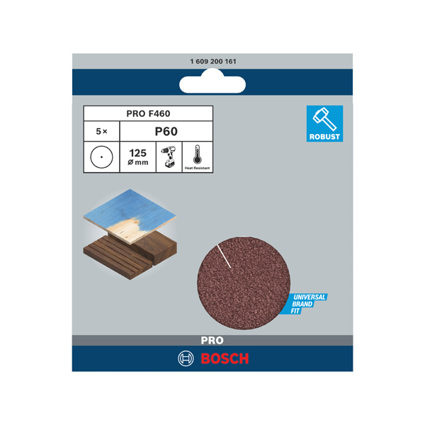 PRO F460 Schleifblatt, 125&nbsp;mm, G60 Produktbild img2 L