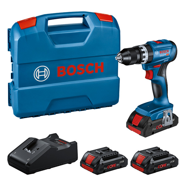 Akku-Schlagbohrschrauber GSB 18V-45, 3x ProCORE18V 4.0Ah, L-Case Produktbild img1 L