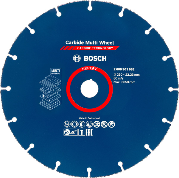 EXPERT Carbide Multi Wheel Trennscheibe, 230&nbsp;mm, 22,23&nbsp;mm Produktbild img1 L