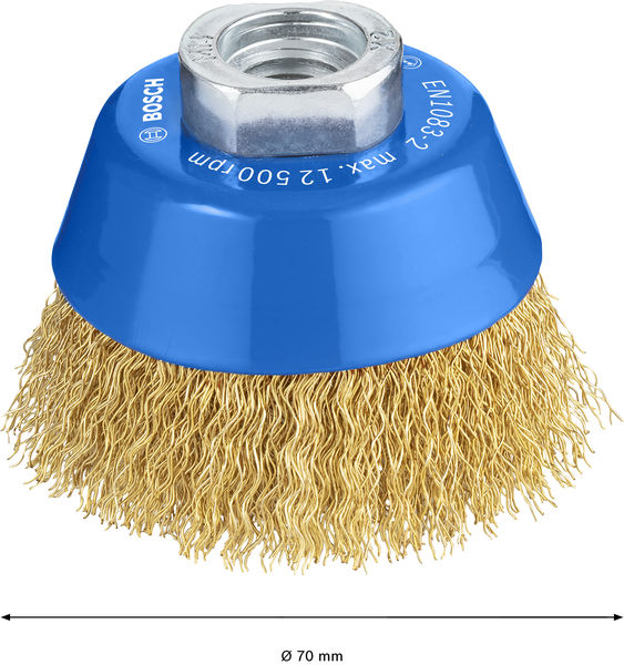 PRO&nbsp;Metal clean Topfbürste, 70 x 0,3&nbsp;mm, Gewinde Produktbild img3 L