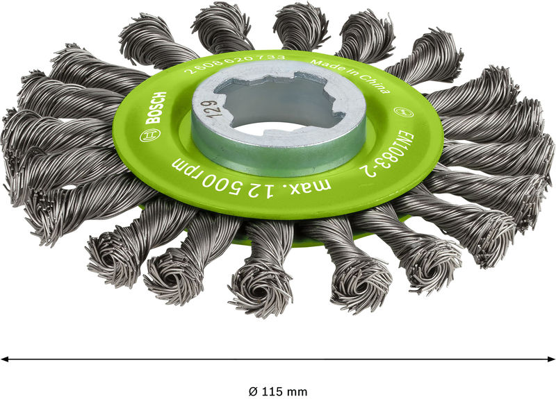 PRO Stainless Steel heavy X-Lock Scheibenbürste, 115 x 0,5 mm Produktbild img3 L