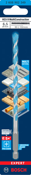 EXPERT HEX-9 Multi Construction Bohrer, 6,5&nbsp;x&nbsp;90&nbsp;x&nbsp;150&nbsp;mm Produktbild img3 L