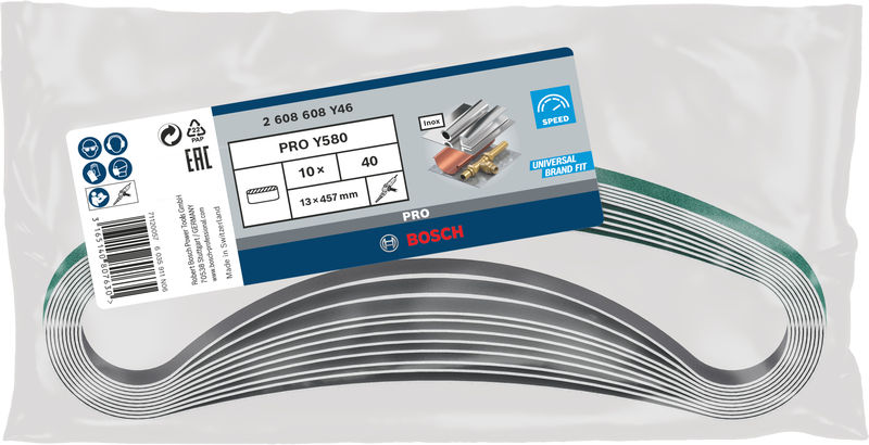 PRO Y580 Schleifband, 13 x 457&nbsp;mm, G40 Produktbild img2 L