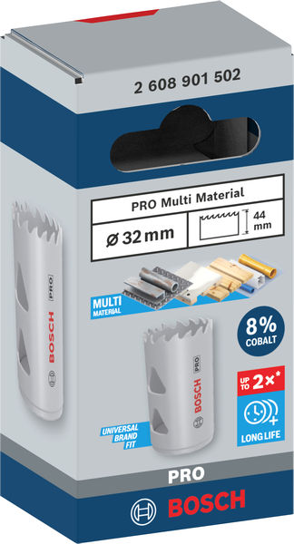 PRO Multi Material Lochsäge, 32&nbsp;mm, mit Gewinde Produktbild img4 L