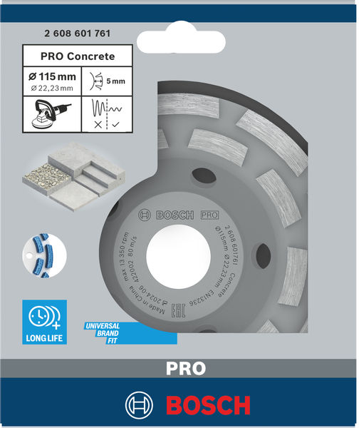 PRO Concrete Schleifkopf, 50&nbsp;x&nbsp;115&nbsp;mm, 22,23&nbsp;mm Produktbild img2 L