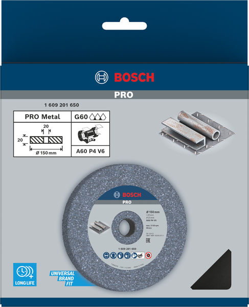 PRO Metal Schleifscheibe, 150 x 20 x 20 mm, G60 Produktbild img3 L