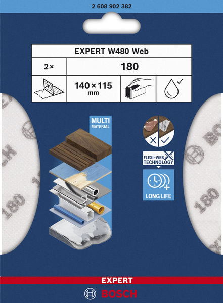 Schleifblatt ExW480 web, G180 Produktbild img2 L
