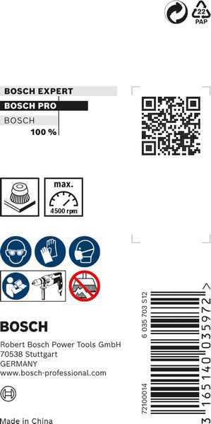 PRO&nbsp;Metal clean Topfbürste, gerader Schaft, 50 x 0,3&nbsp;mm Produktbild img4 L