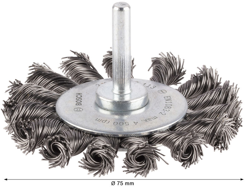 PRO Metal heavy Scheibenbürste, gerader Schaft, 75 x 0,5 mm Produktbild img3 L