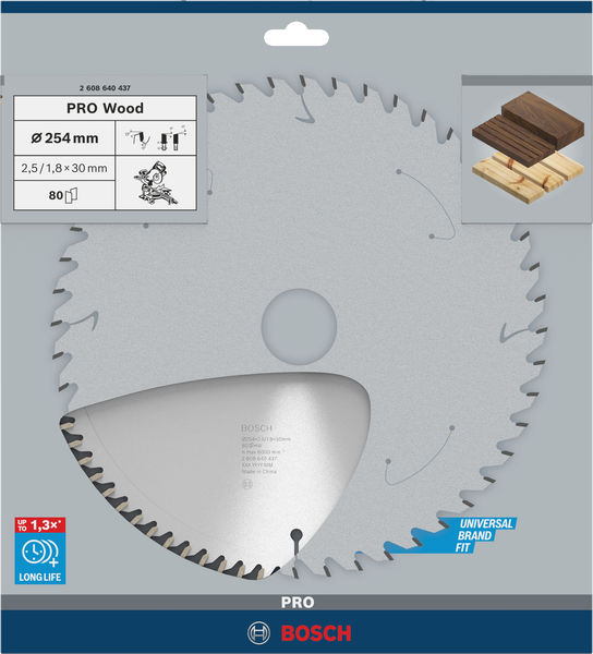 PRO&nbsp;Wood Kreissägeblatt, 254 x 2.5 x 30&nbsp;mm Produktbild img4 L