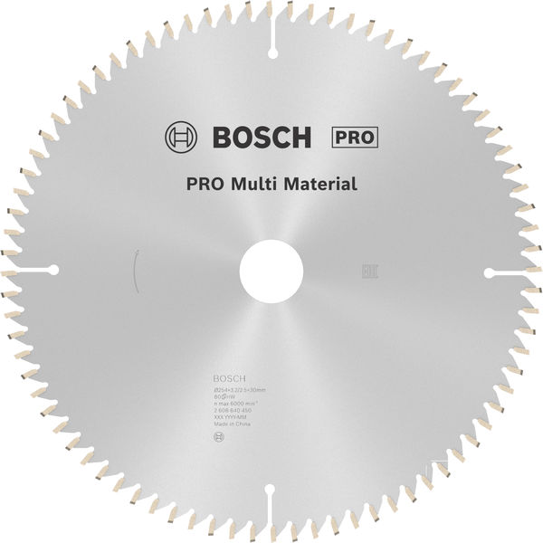 PRO Multi Material Kreissägeblatt, 254 x 3,2 x 30 mm Produktbild img1 L