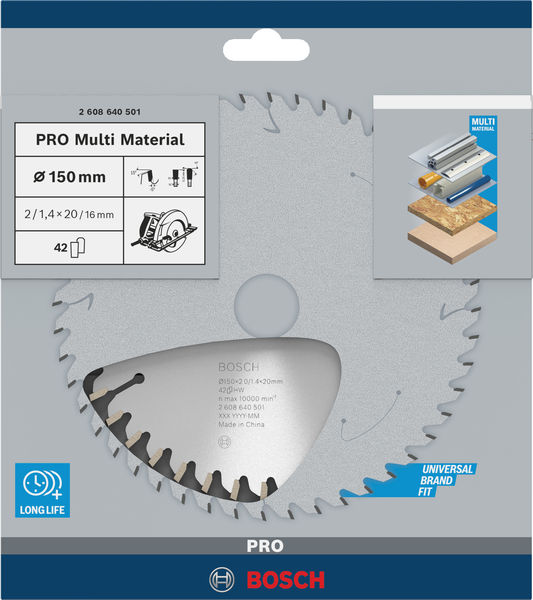 PRO&nbsp;Multi Material Kreissägeblatt, 150 x 2 x 20&nbsp;mm Produktbild img4 L