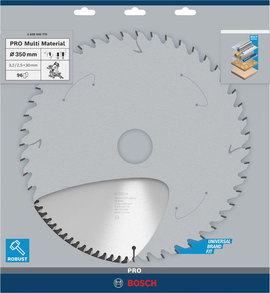 PRO Multi Material Kreissägeblatt, 350 x 3,2 x 30 mm Produktbild img4 L
