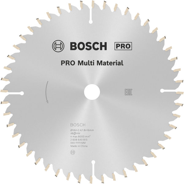 PRO&nbsp;Multi Material Kreissägeblatt, 184 x 2,4 x 16&nbsp;mm Produktbild img1 L
