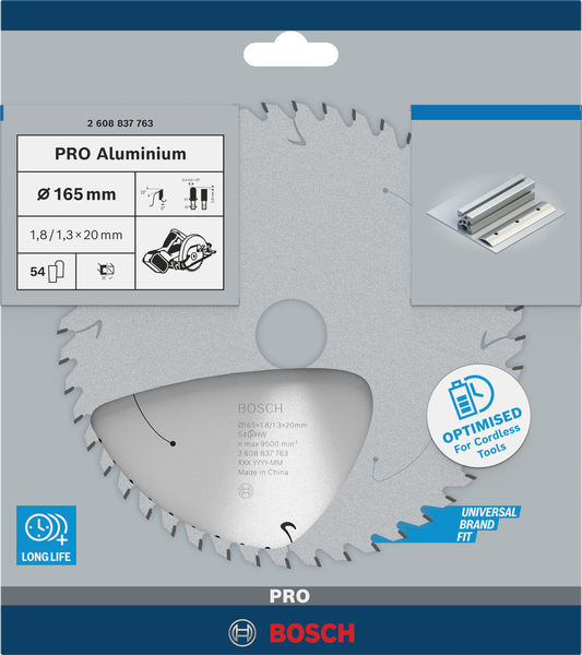 PRO&nbsp;Aluminium cordless Kreissägeblatt, 165 x 1,8 x 20&nbsp;mm Produktbild img4 L