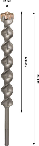 PRO SDS max-7 Bohrer, 52 x 400 x 520 mm Produktbild img4 L