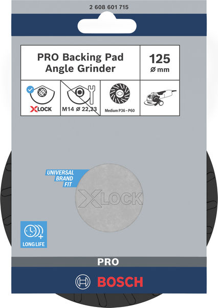 PRO Backing Pad X-Lock, mittel, 125 mm, mittel Produktbild img4 L