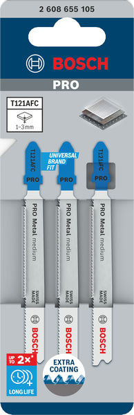 PRO Metal medium T121AFC Stichsägeblatt, 92&nbsp;mm, 3-tlg. Produktbild img2 L