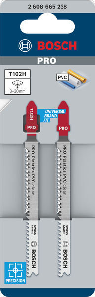 PRO Plastics PVC clean T102H Stichsägeblatt, 100 mm, 2-tlg. Produktbild img2 L