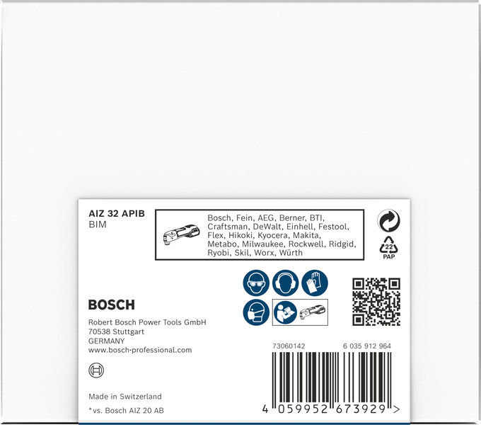 PRO AIZ 32 APIB Blatt für Multifunktionswerkzeuge, 32 x 50 mm Produktbild img2 L