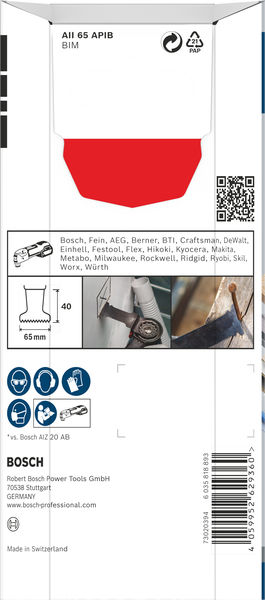 PRO AII 65 APIB Blatt für Multifunktionswerkzeuge, 65 x 40 mm Produktbild img3 L