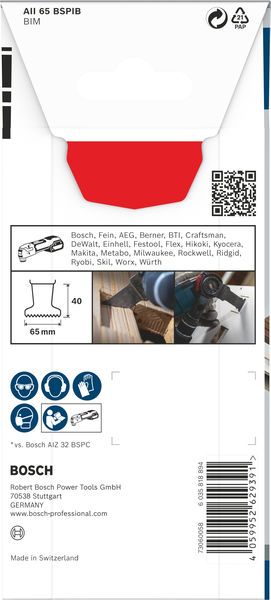PRO AII 65 BSPIB Blatt für Multifunktionswerkzeuge, 65 x 40&nbsp;mm Produktbild img2 L