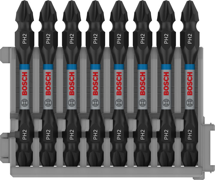 PRO Impact Schrauberbit mit Doppelklingen und Pick and Click, PH2, 65 mm, 8-tlg. Produktbild img1 L