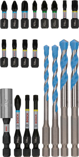 PRO Impact Schrauberbits und Multi Construction Bohrer Mixed Set, 20-tlg. Produktbild img4 L
