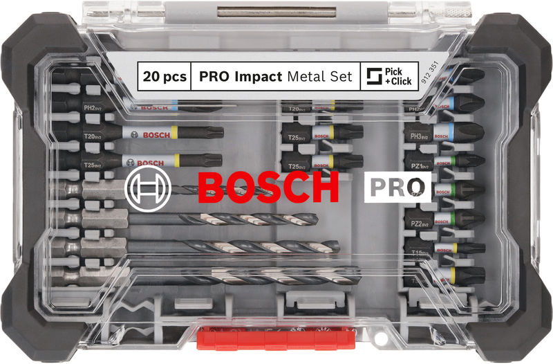 PRO Impact Schrauberbits und Metallbohrer Mixed Set, 20-tlg. Produktbild img2 L