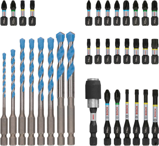 PRO Impact Schrauberbits und Multi Construction Bohrer Mixed Set, 35-tlg. Produktbild img4 L