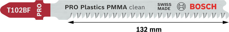 PRO Plastics PMMA clean T102BF Stichsägeblatt, 92 mm, 2-tlg. Produktbild img3 L