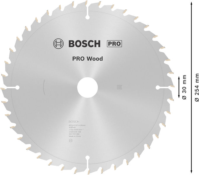 PRO&nbsp;Wood Kreissägeblatt, 254 x 2 x 30&nbsp;mm Produktbild img5 L