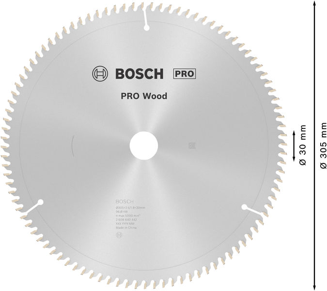 PRO&nbsp;Wood Kreissägeblatt, 305 x 2.5 x 30&nbsp;mm Produktbild img5 L